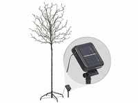 Lunartec Solar Baum: XL-Solar-LED-Lichterbaum mit 200 beleuchteten Knospen,...