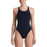 Nike Damen Fastback Einteiler Badeanzug, Blau (Midnight Navy), 30 EU