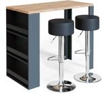 Vicco Bartisch-Set, Eiche, 57 x 117 cm