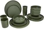 Bo-Camp - Industrial Collection - Essgeschirr - Patom - 16-Teilig - Gr&uuml;n