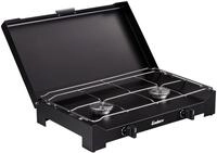 Enders Campingkocher DALGETY 2 Black, Gaskocher, 2-flammig, Edelstahlbrenner,