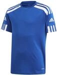 adidas Jungen Squadra 21 Jersey, Royal Blue / White, 13-14 Years
