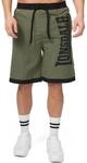 Lonsdale Herren Badeshorts Clennell, Farbe:Black/Olive, Gr&ouml;&szlig;e:S