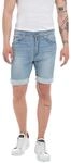 Replay Herren Jeans Shorts RBJ 901 Tapered-Fit mit Comfort Stretch, Light Blue 010