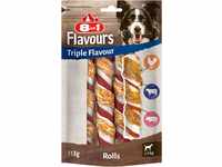 8in1 Triple Flavour Rolls Kaustangen für Hunde - Kausnacks mit extra viel Fleisch,
