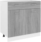 vidaXL Unterschrank, K&uuml;chenschrank mit Schublade 2 F&auml;chern, Geschirrschrank...