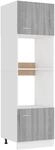 vidaXL Mikrowellenumbauschrank Lyon Grau Sonoma 60x57x207 cm Holzwerkstoff,
