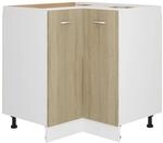 vidaXL Eckunterschrank Lyon Sonoma-Eiche 75,5x75,5x81,5 cm Holzwerkstoff