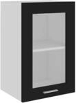 vidaXL H&auml;ngeglasschrank Lyon Schwarz 40x31x60 cm Holzwerkstoff