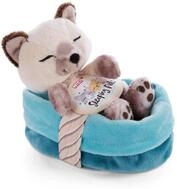 NICI 47893 Sleeping Pets K&auml;tzchen Siamkatze 12cm im K&ouml;rbchen