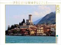CALVENDO Puzzle Altstadt von Malcesine 1000 Teile Puzzle quer | Lege-Gr&ouml;&szlig;e cm