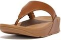 Fitflop Women's Lulu Leather Flip Flops, Toe-Post Sandals, Comfortable with Natural