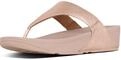 Fitflop Women's Lulu Leather Flip Flops, Toe-Post Sandals, Comfortable with Natural