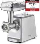 CASO FW 2500 Silber, Fleischwolf mit leistungsstarken 2500 Watt, Testurteil: Sehr