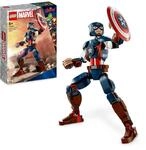 LEGO 76258 Marvel Captain America Baufigur, Superheld mit Schild, Avengers