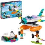 LEGO 41752 Friends Seerettungsflugzeug, Flugzeug-Spielzeug mit Wal-Figur und