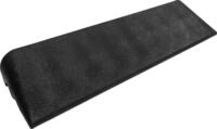 Terrasoft Bordsteinrampe 100x25x11 cm Auffahrrampe Rollstuhlrampe Gummi Rampe