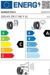 KUMHO ECSTA PS71 205/45R17 88Y XL BSW