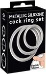 YouToys Cock-Ring-Set - 3-teiliges Penisring-Set f&uuml;r M&auml;nner und Frauen,