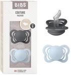 BIBS Couture Schnuller 2er-Pack, BPA-frei, Kiefergerechte Form. Silikon, Hergestellt