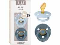 BIBS Colour Schnuller 2er-Pack, BPA-frei Schnuller, Kiefergerechte Form.