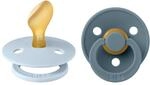 BIBS Colour Schnuller, 6-18 Monate, 2er-Pack, Baby Blue/Petrol | Anatomischer Sauger