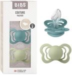 BIBS Couture Schnuller 2er-Pack, BPA-frei, Kiefergerechte Form. Silikon, Hergestellt