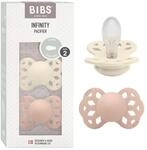 BIBS Infinity Symmetrischer Schnuller Zweierpackung, bisphenol-A frei, Symmetrischer
