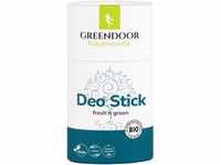 GREENDOOR Deo Stick fresh'n green 50g, festes Deodorant mit frischem Duft, Bio