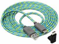 snakebyte CHARGE:CABLE Lite - grün - USB-C Ladekabel für die Nintendo Switch und