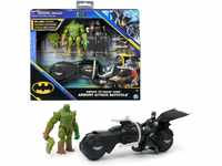 Batman Amory Attack Batcycle mit 2x 10cm Actionfiguren von Batman und Swamp Thing,