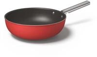 Smeg, CKFW3001RDM, Antihaft-Wok, Durchmesser 30 cm, ergonomischer Edelstahlgriff,