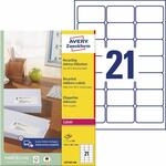 AVERY Zweckform LR7160-100 Recycling Etiketten (2.100 Adressaufkleber, 63,5x38,1mm