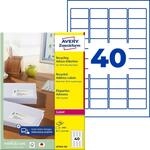 AVERY Zweckform LR7654-100 Recycling Etiketten (4.000 Adressaufkleber, 45,7x25,4mm