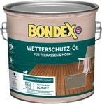Bondex Wetterschutz &Ouml;l Grau 2,5 L f&uuml;r 28 m&sup2; | Langanhaltender Schutz | Wetter &