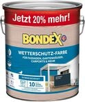 Bondex Wetterschutz Farbe Anthrazit (RAL7016) 3 L f&uuml;r 27 m&sup2; | Extreme...