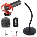 Rode Videomicro II Video-Mikrofon + keepdrum Tisch-Stativ