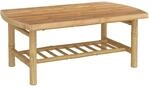 vidaXL Garten-Couchtisch 90x55x37 cm Bambus