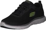 Skechers Flex Advantage Sportschuhe Herren Trainingsschuhe Schwarz, Schuhgr&ouml;&szlig;e:44