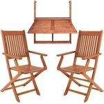 CASARIA&reg; Balkonm&ouml;bel-Set FSC&reg;-Zertifiziert f&uuml;r 2 Personen, inkl....