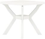vidaXL Bistrotisch Wei&szlig; 70x70x72 cm Kunststoff