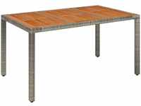 vidaXL Gartentisch mit Holzplatte Terrassentisch Tisch Esstisch Balkontisch