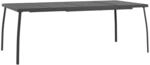 vidaXL Gartentisch, Garten Esstisch Mesh-Design, Terrassentisch Stahlgestell,