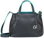 mywalit Unisex Small Grab Handle Detachable Strap Shoulder Bag, Black Pace
