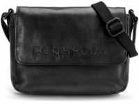 FARMHOOD Memphis Damen Umhängetasche aus Leder 22 cm - mittelgroße Handtasche...