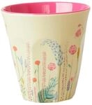Medium Melamin Becher - Summer Flowers Print