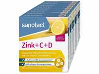 sanotact Zink + C + D (8x20 Lutschtabletten) • Zink Tabletten mit Vitamin C &
