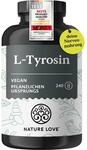 Nature Love L-Tyrosin 240 vegane Kapseln - 1000 mg pro Tagesdosis - 4 Monate