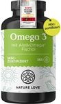 Nature Love Omega 3 - hochdosiert mit 650mg Omega 3 Fetts&auml;uren pro Tagesdosis - 365