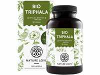 NATURE LOVE® Bio Triphala - Hochdosiert mit 500mg je Kapsel - 180 Kapseln -